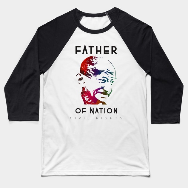 Indian freedom fighter Baseball T-Shirt by Aleksandar NIkolic